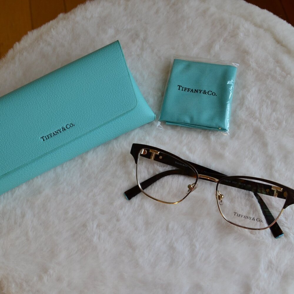 TIFFANY & CO TF1152-B 6021 Brown on Pale Gold Womens Eyeglasses